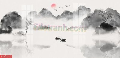 File gốc File gốc in tranh nền tường tổng hợp KD5080 (in lụa) chi tiết cao