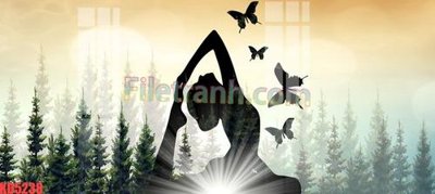 Download file ảnh gốc File gốc in tranh nền tường tổng hợp KD5238 để in ấn