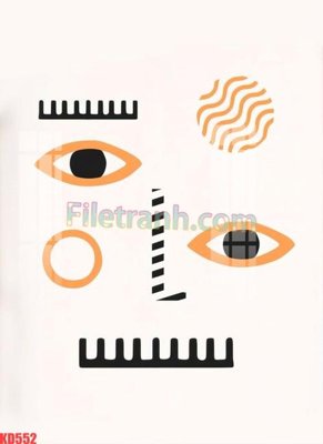 File tranh File gốc in tranh nền tường tổng hợp KD552 (bản gốc) in lụa 3D