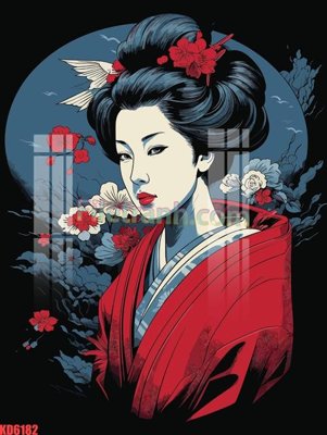 File in trần File gốc in tranh nền tường tổng hợp KD6182 (file gốc) hoa văn 3D