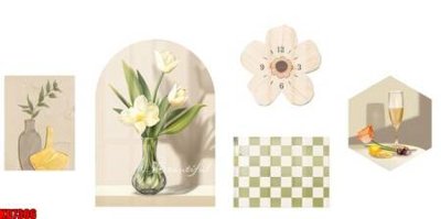 File gốc in ấn File tranh in décor tranh treo tường tổng hợp KD7386 độ phân giải cao