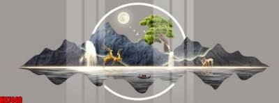 File gốc File tranh in décor tranh treo tường tổng hợp KD7440 (thiết kế) cho in ấn