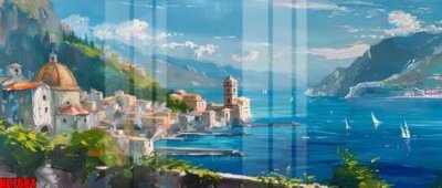 File tranh gốc in trần nhà File tranh in décor tranh treo tường tổng hợp KD7684 3D