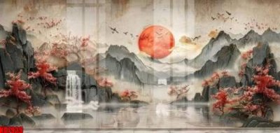 File gốc File tranh in décor tranh treo tường tổng hợp KD7939 (in lụa) hoa văn cổ điển