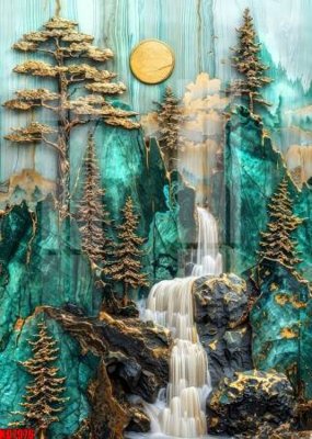 Download file gốc File tranh in décor tranh treo tường tổng hợp KD7976 (dùng cho in ấn)