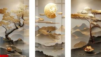 File gốc File tranh in décor tranh treo tường tổng hợp KD8074 (in 3D) nghệ thuật