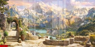 File in mica File tranh in décor tranh treo tường tổng hợp KD8126 (bản gốc) làm vách ngăn