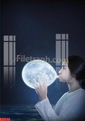 File tranh File gốc in tranh nền tường tổng hợp KD840 (gốc) in trên kính