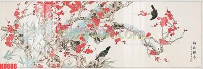 Download file gốc File gốc in tranh nền tường tổng hợp KD886 (in lụa) hoa lá