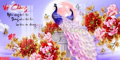 File tranh in tráng gương File gốc in tranh nền tường tổng hợp KD892 (siêu nét)