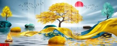 File in trần File tranh in décor tranh treo tường tổng hợp KD9197 (file gốc) hoa văn 3D