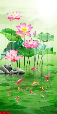 File in lụa File tranh in décor tranh treo tường tổng hợp KD9320 (hoa văn) File tranh in décor tranh treo tường tổng hợp KD9320