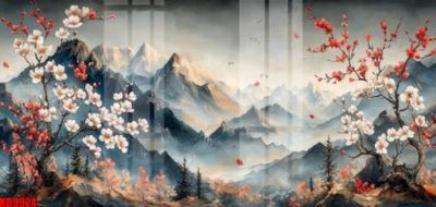 File gốc File tranh in décor tranh treo tường tổng hợp KD9924 (phiên bản chuẩn) để in ấn