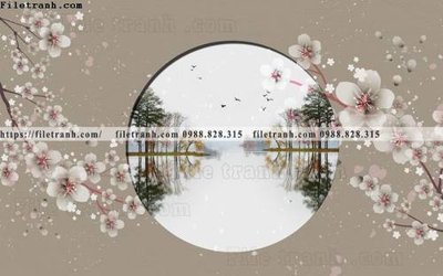 File tranh Khi quyen truu tuong 123 (bản gốc) treo quán cafe