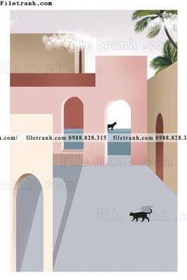 Tải file Kien truc hinh hoc Morandi 515 (gốc) chủ đề hoa sen