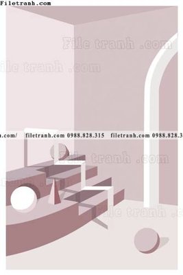 Tải file tranh Kien truc hinh hoc Morandi 536 (gốc) tại Filetranh.com