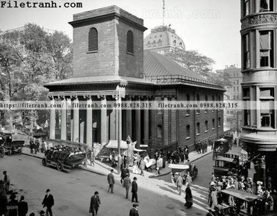 File gốc King's Chapel_ 1909 (PNG) không nền chất lượng