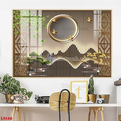 Tải file File in tranh tường giả lam sóng led LS146 (gốc) in trên mọi chất liệu
