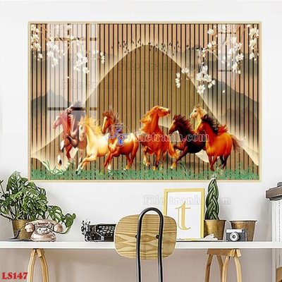File in lụa File in tranh tường giả lam sóng led LS147 (hoa văn) File in tranh tường giả lam sóng led LS147