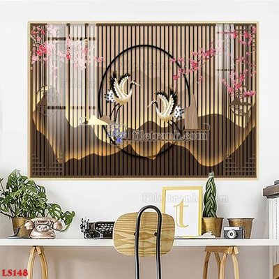 File gốc File in tranh tường giả lam sóng led LS148 (ảnh chi tiết) để in trần