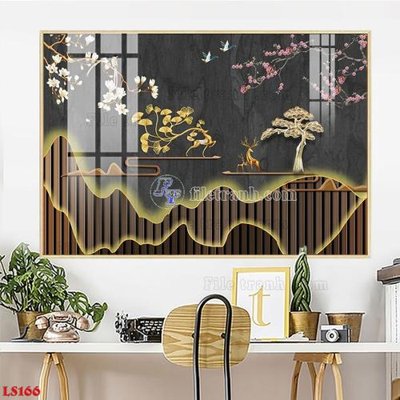 File PSD File in tranh tường giả lam sóng led LS166 (gốc) cho in quảng cáo