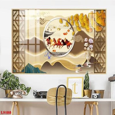 File tranh File in tranh tường giả lam sóng led LS188 (ảnh gốc) cho in ấn kỹ thuật số