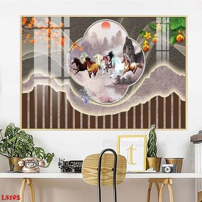 File in mica File in tranh tường giả lam sóng led LS192 (ảnh gốc) đẹp