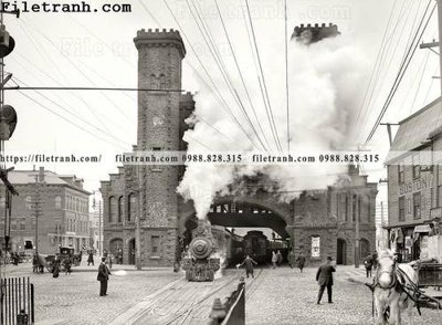 File gốc in tráng gương Locomotive Breath_ 1910 chi tiết