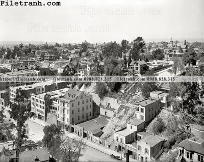File gốc Los Angeles_ 1899 (in lụa) tranh phong thủy