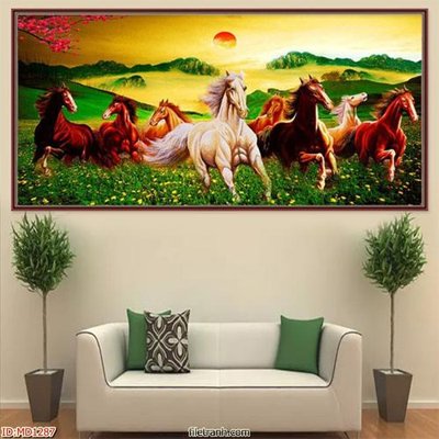 File tranh File mã đáo thành công MD1287 (ảnh gốc) in trần 3D