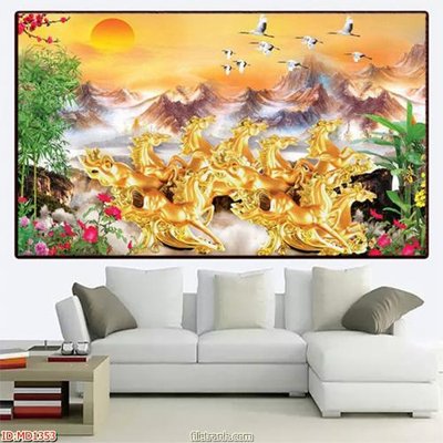 File tranh trang trí File mã đáo thành công MD1353 (tải file gốc)