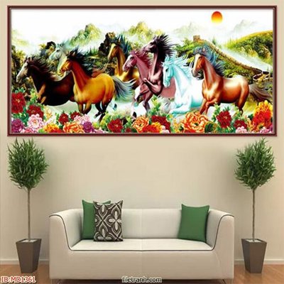 Download file gốc File mã đáo thành công MD1361 (in lụa) tranh 3D