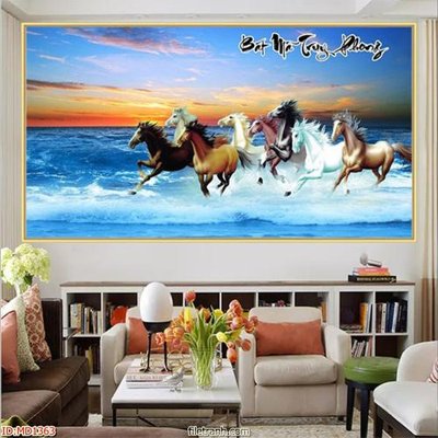 File tranh in tráng gương File mã đáo thành công MD1363 (siêu nét)