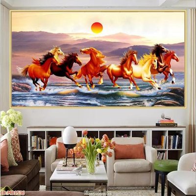 File tranh in tráng gương File mã đáo thành công MD1536 (siêu nét)