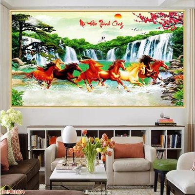 File tranh gốc in trần nhà File mã đáo thành công MD1604 3D