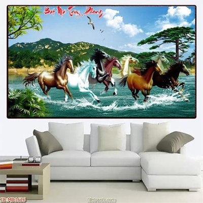 File tranh File mã đáo thành công MD1626 (bản gốc) treo quán cafe