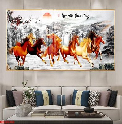 File tranh File mã đáo thành công MD2088 (bản gốc) treo quán cafe