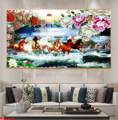 File tranh gốc in trần nhà File mã đáo thành công MD2162 3D