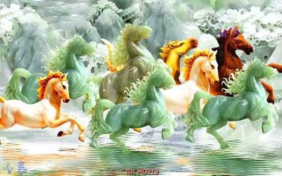 File gốc File mã đáo thành công MD219 (in lụa) tranh mã đáo