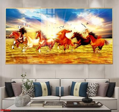 File tranh File mã đáo thành công MD3364 (bản gốc) in lụa 5D