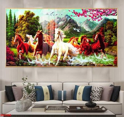 File tranh File mã đáo thành công MD3386 (gốc) in vải canvas