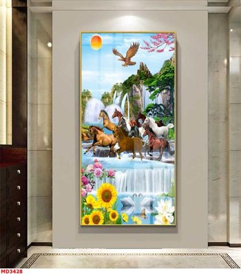 File tranh File mã đáo thành công MD3428 (ảnh gốc) in trần nhà