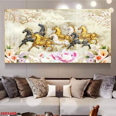 File tranh trang trí File mã đáo thành công MD3498 (file gốc)