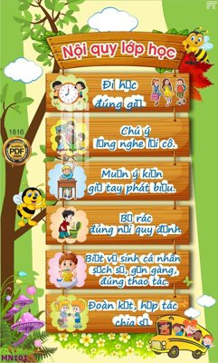 Mua file gốc File tranh mầm non lớp học trường học MN101 (chất lượng) tại Filetranh.com