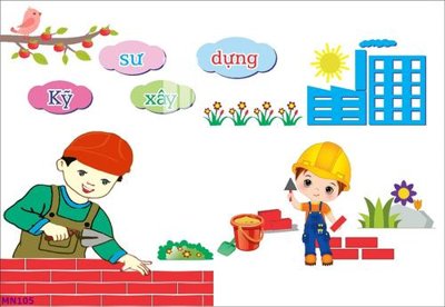 File in lụa File tranh mầm non lớp học trường học MN105 (phong cảnh) File tranh mầm non lớp học trường học MN105