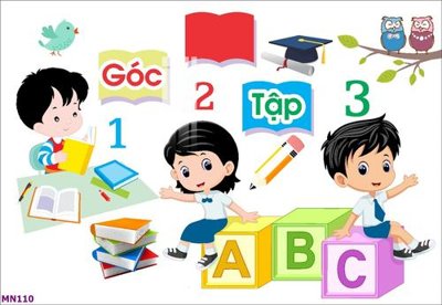 File gốc File tranh mầm non lớp học trường học MN110 (cho in ấn) độc quyền