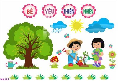 Download file tranh PSD File tranh mầm non lớp học trường học MN113 để chỉnh sửa