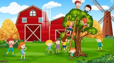 Tải file gốc File tranh mầm non lớp học trường học MN13 dùng cho in ấn