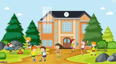 Tải file File tranh mầm non lớp học trường học MN15 (gốc) làm file thiết kế