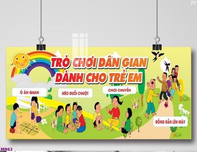 File tranh File tranh mầm non lớp học trường học MN62 (gốc) in film